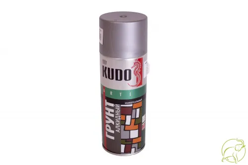Грунт-аэрозоль (серый / алкидный / 520мл) Kudo 300 ₽