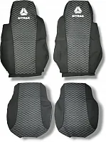 Чехлы на сиденья SITRAK (Ткань черная / 2 высоких / 2 ремня)  3 150 ₽
