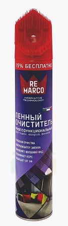 Очиститель велюра, ковров, обивки салона RE MARCO (750мл / пенный / щетка) Очиститель велюра, ковров, обивки салона RE MARCO (750мл / пенный / щетка)