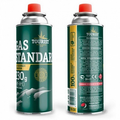 Баллон газовый GAS STANDART (TOURIST / 220гр) Баллон газовый GAS STANDART (TOURIST / 220гр)